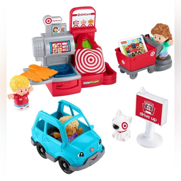 🆕 🎯 NWT Fisher-Price Little People Target Run Playset - Picture 2 of 6